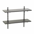 Ltl Home Products 8 x 24 in. Wallscapes Black 2 Shelf Kit 45658PKYLH